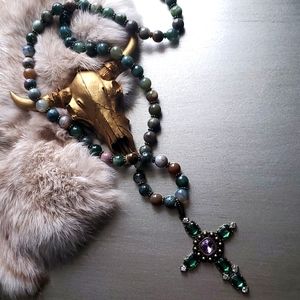 Handcrafted beaded necklace